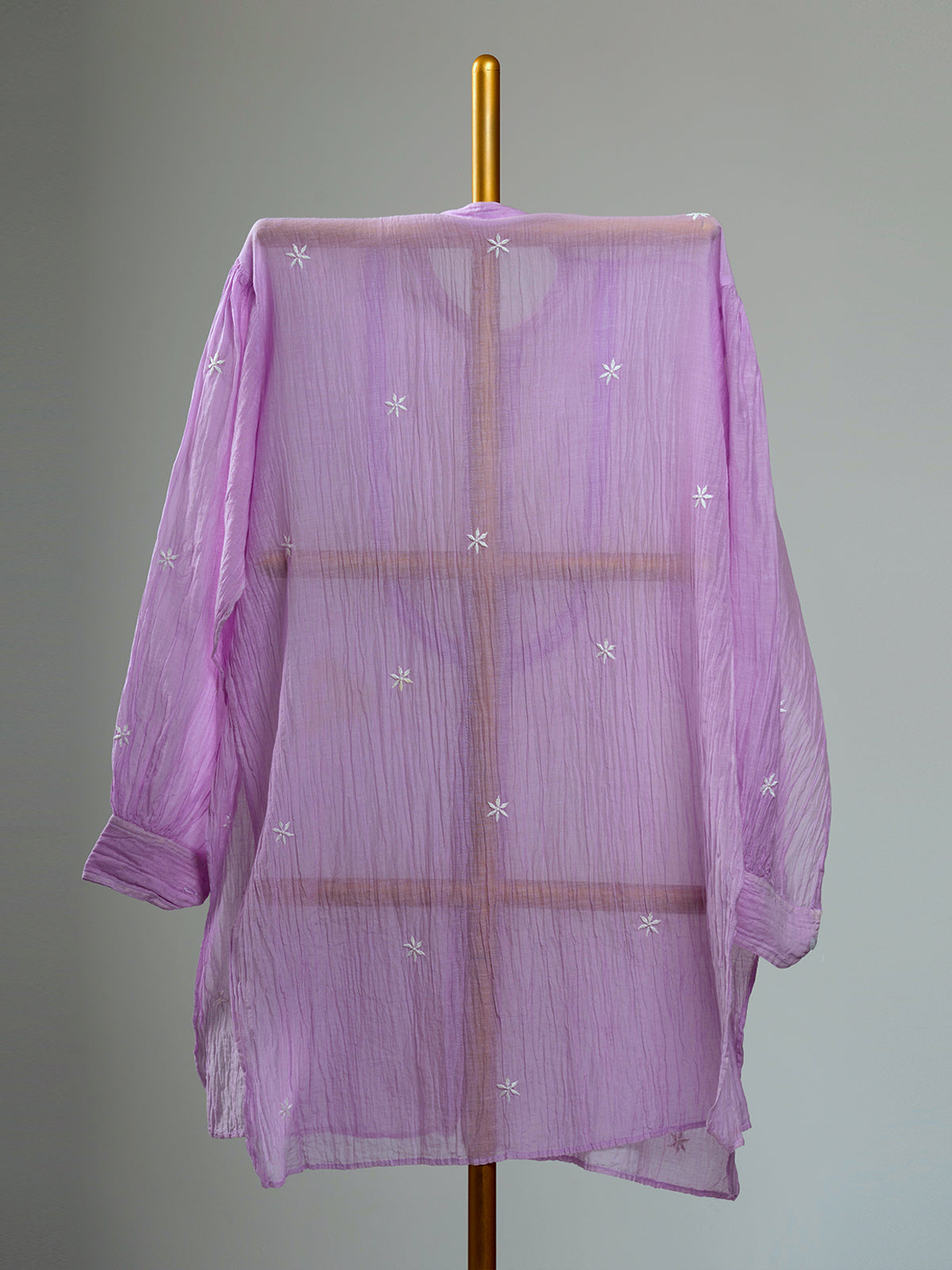 Mul Chanderi Chikankari Shirts