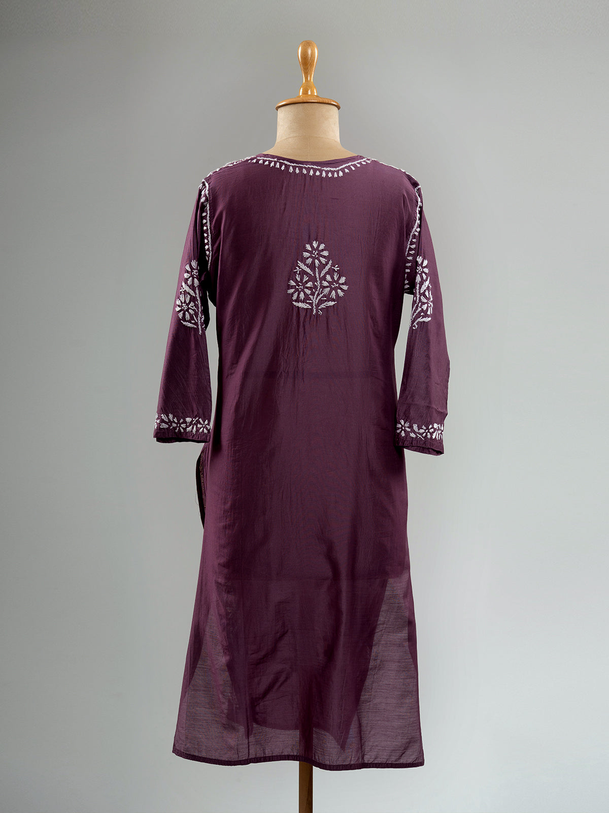 Chanderi Chikankari Kurti