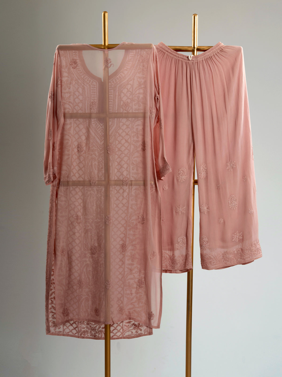 Jaal Embroidered Chikankari Set