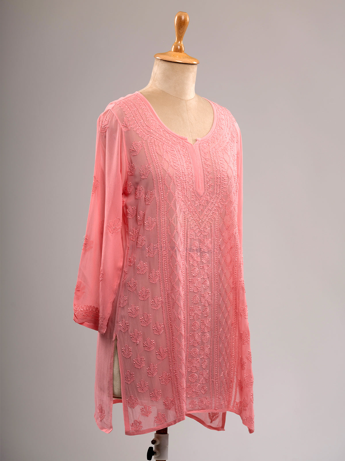 Chikankari Short Kurti