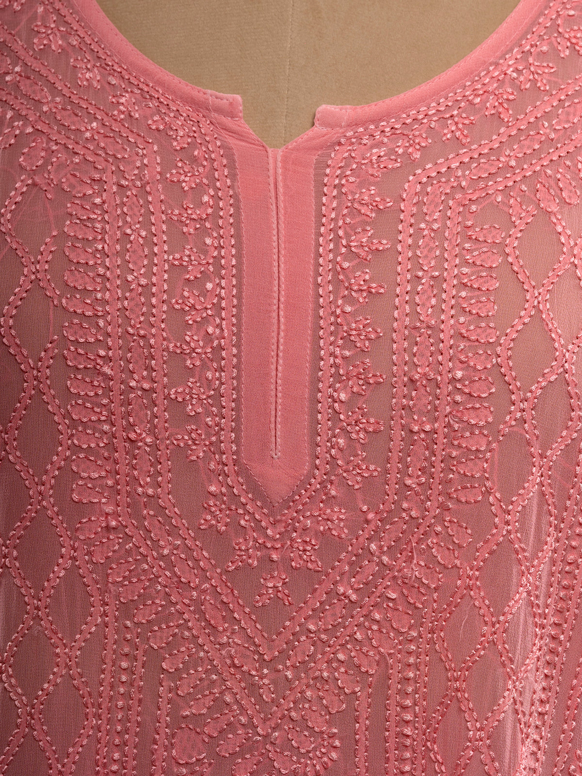 Chikankari Short Kurti