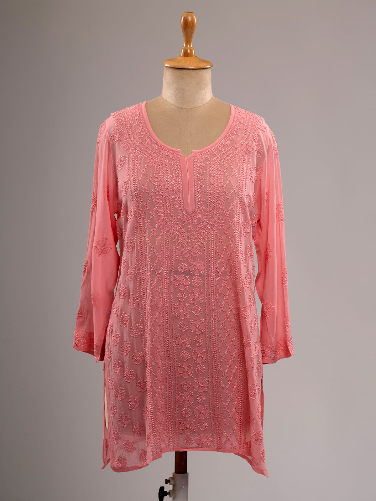 Chikankari Short Kurti