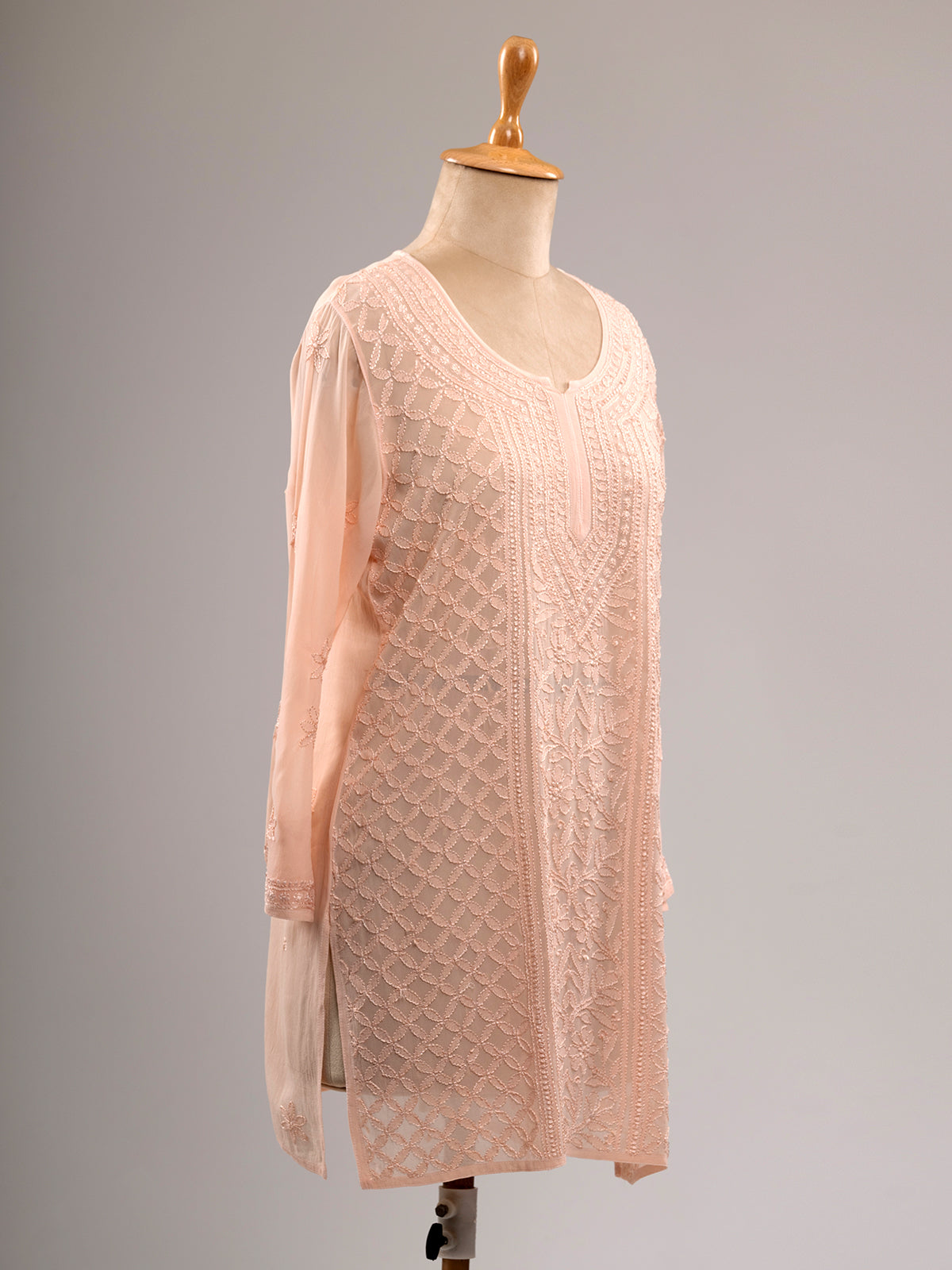 Chikankari Short Kurti