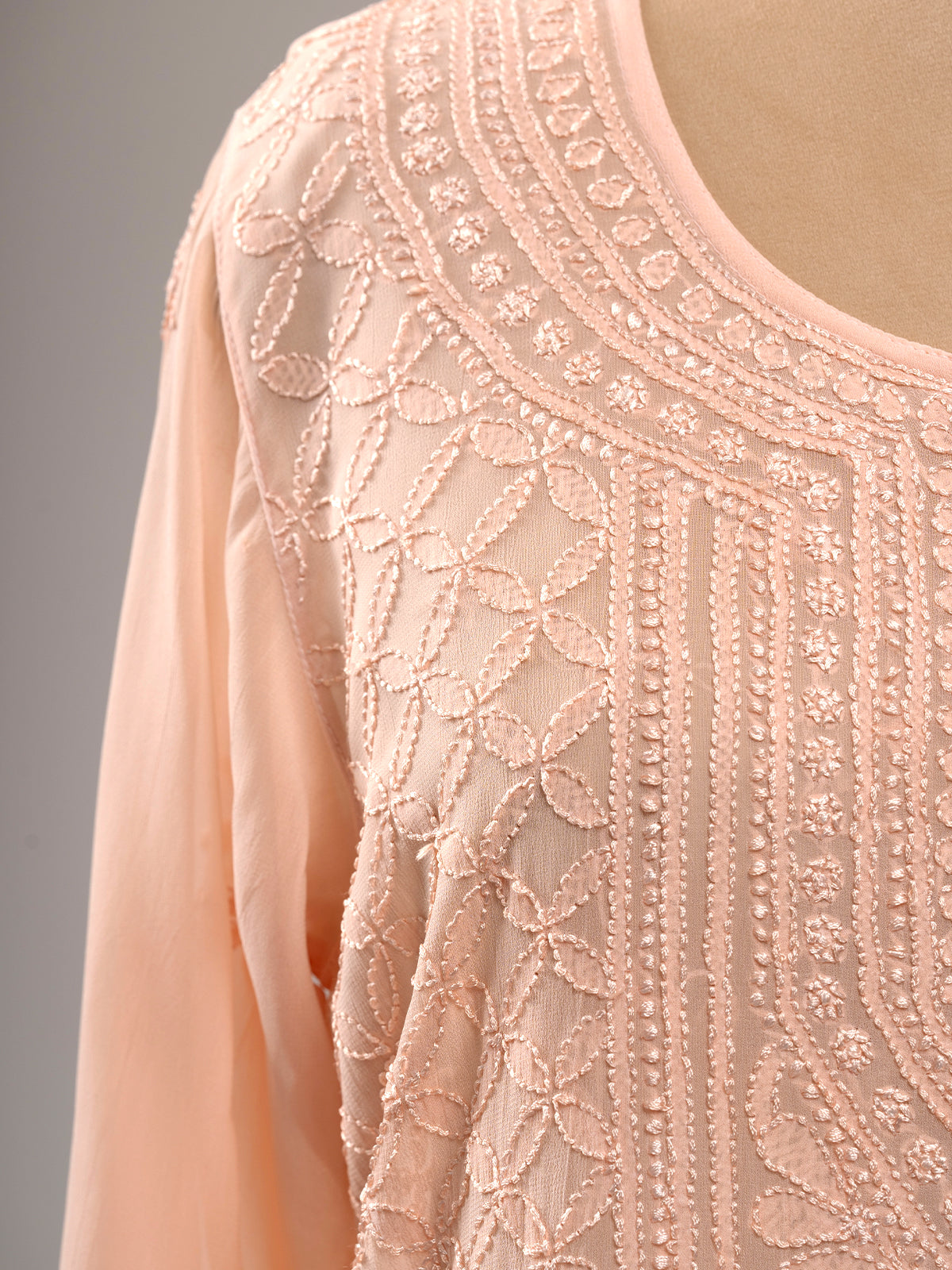 Chikankari Short Kurti