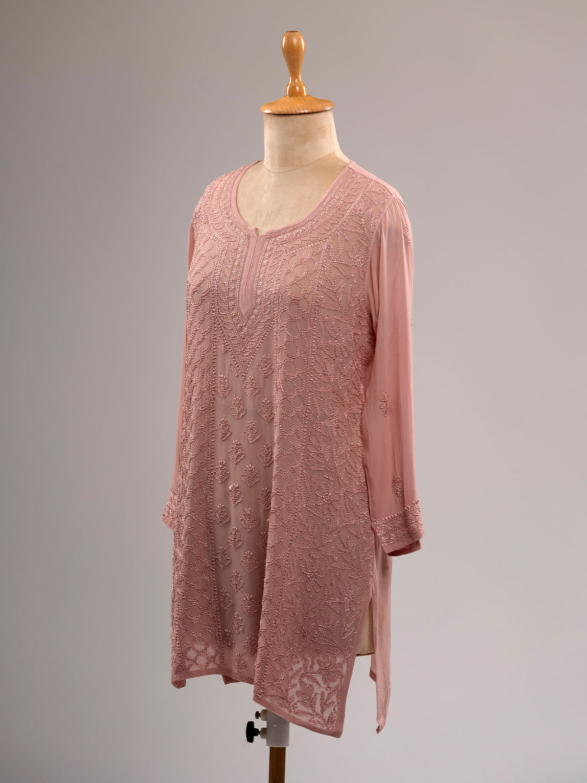 Chikankari Short Kurti