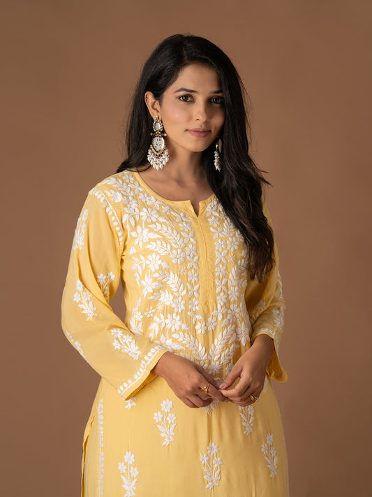 Modal Chikankari Set