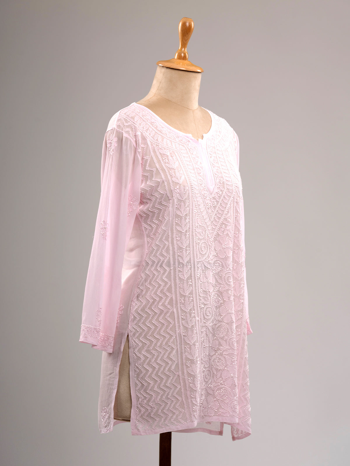 Chikankari Short Kurti