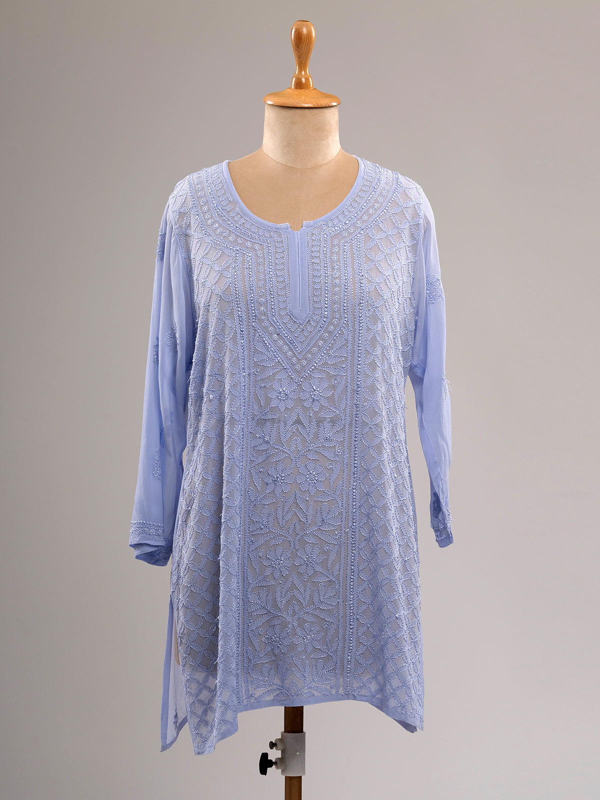 Chikankari Short Kurti