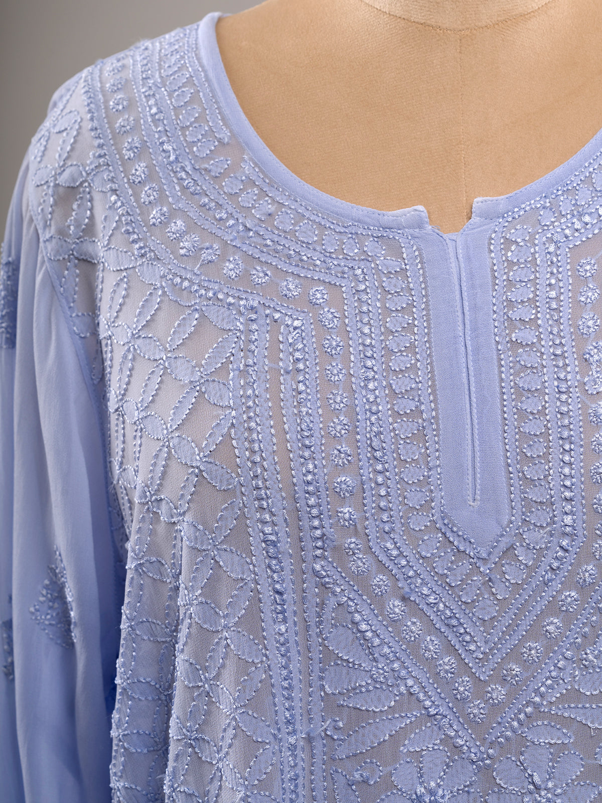 Chikankari Short Kurti