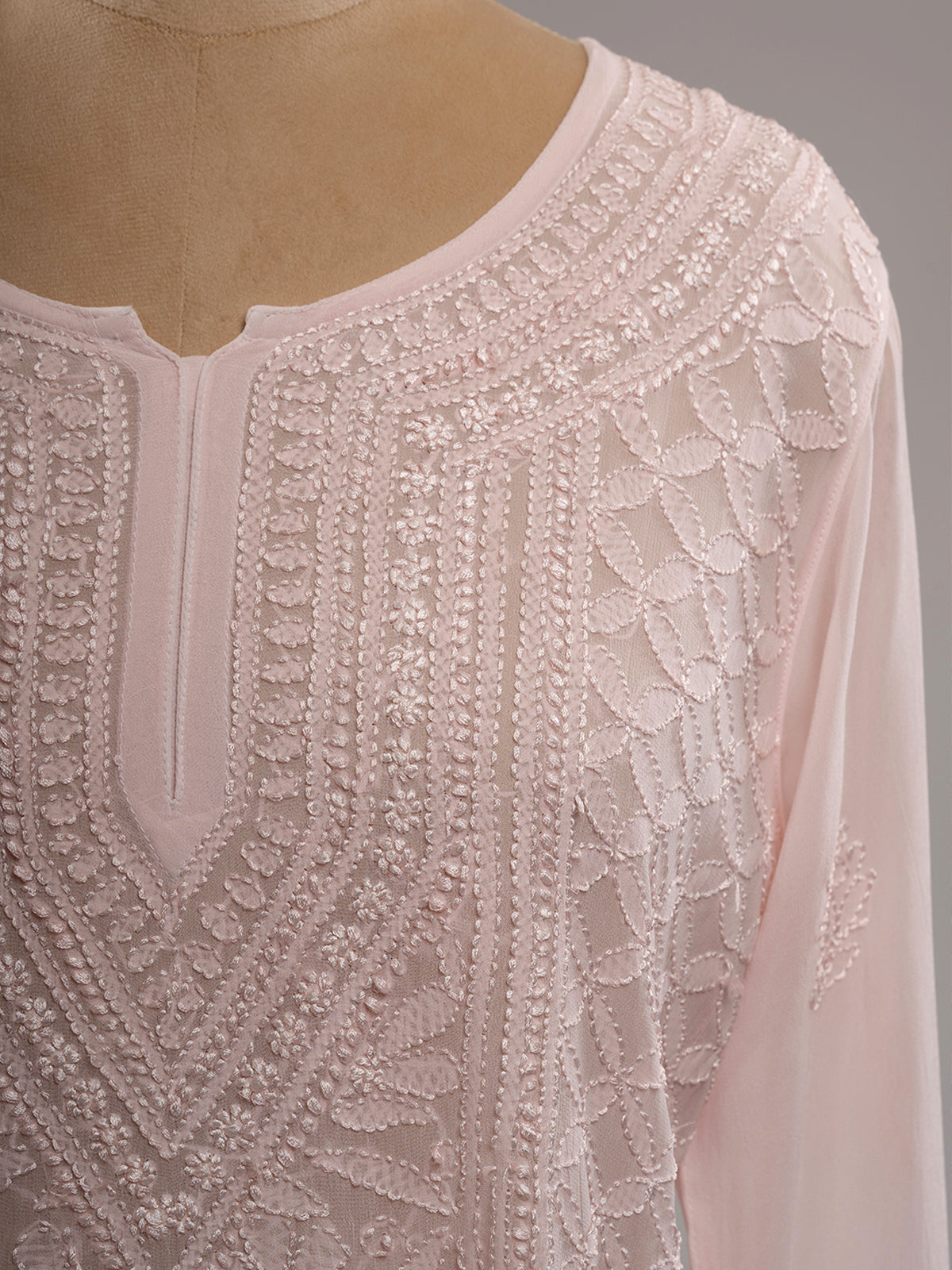 Chikankari Short Kurti