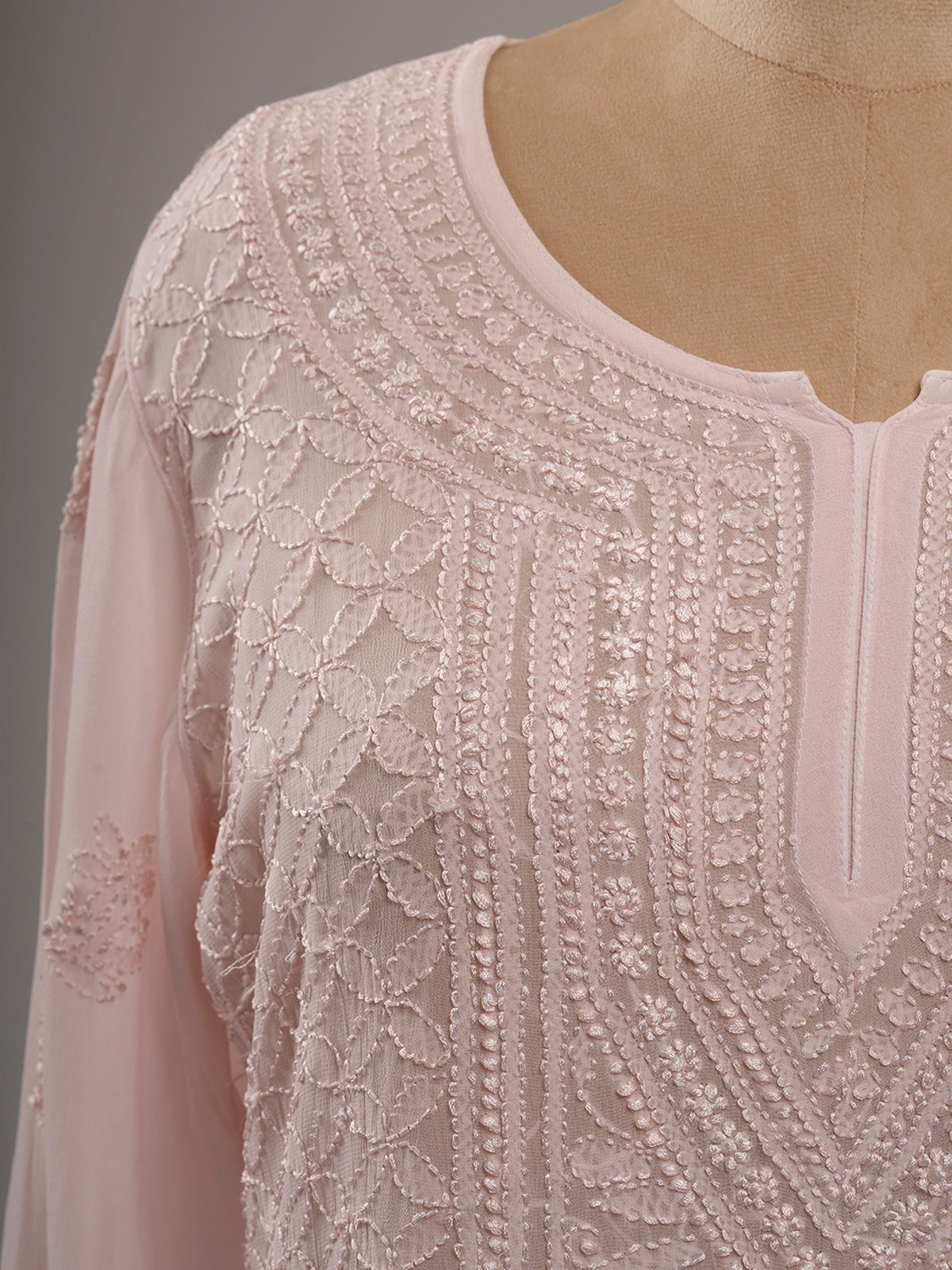 Chikankari Short Kurti