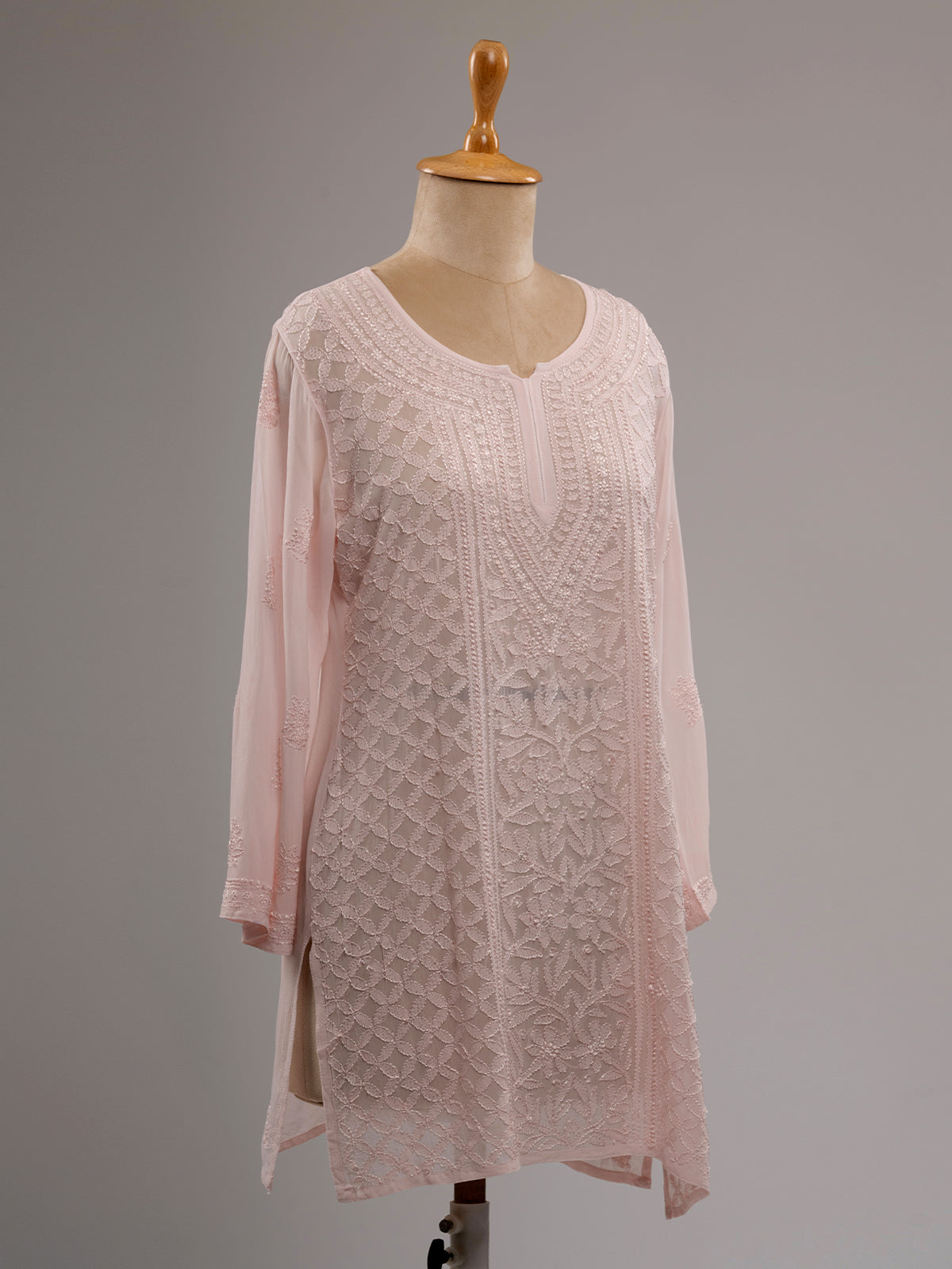 Chikankari Short Kurti