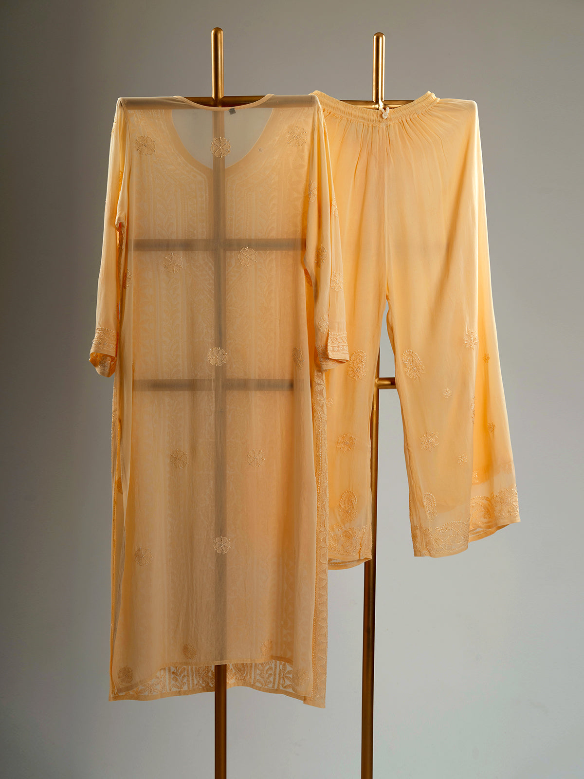 Jaal Embroidered Chikankari Set