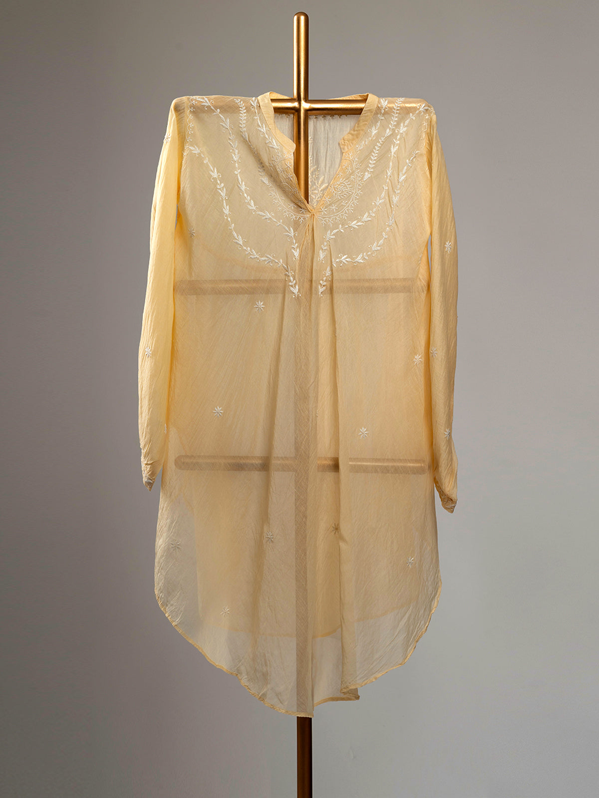 Asymmetric Chikankari Top