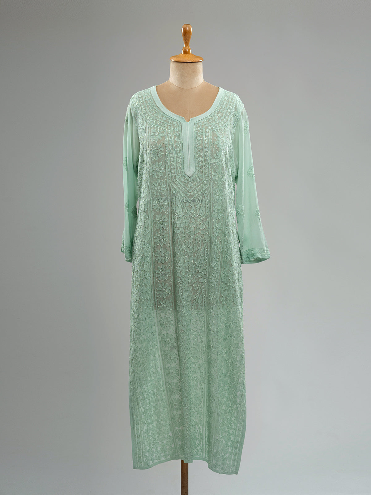 Ombre Chikankari Viscose Kurti
