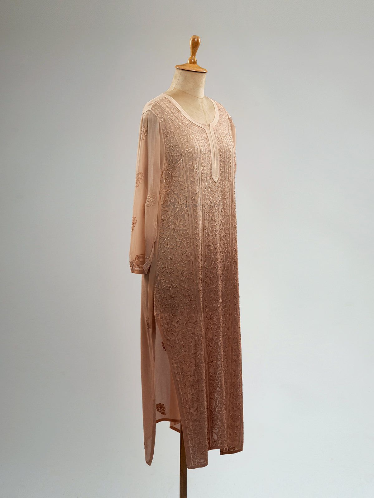 Ombre Chikankari Viscose Kurti
