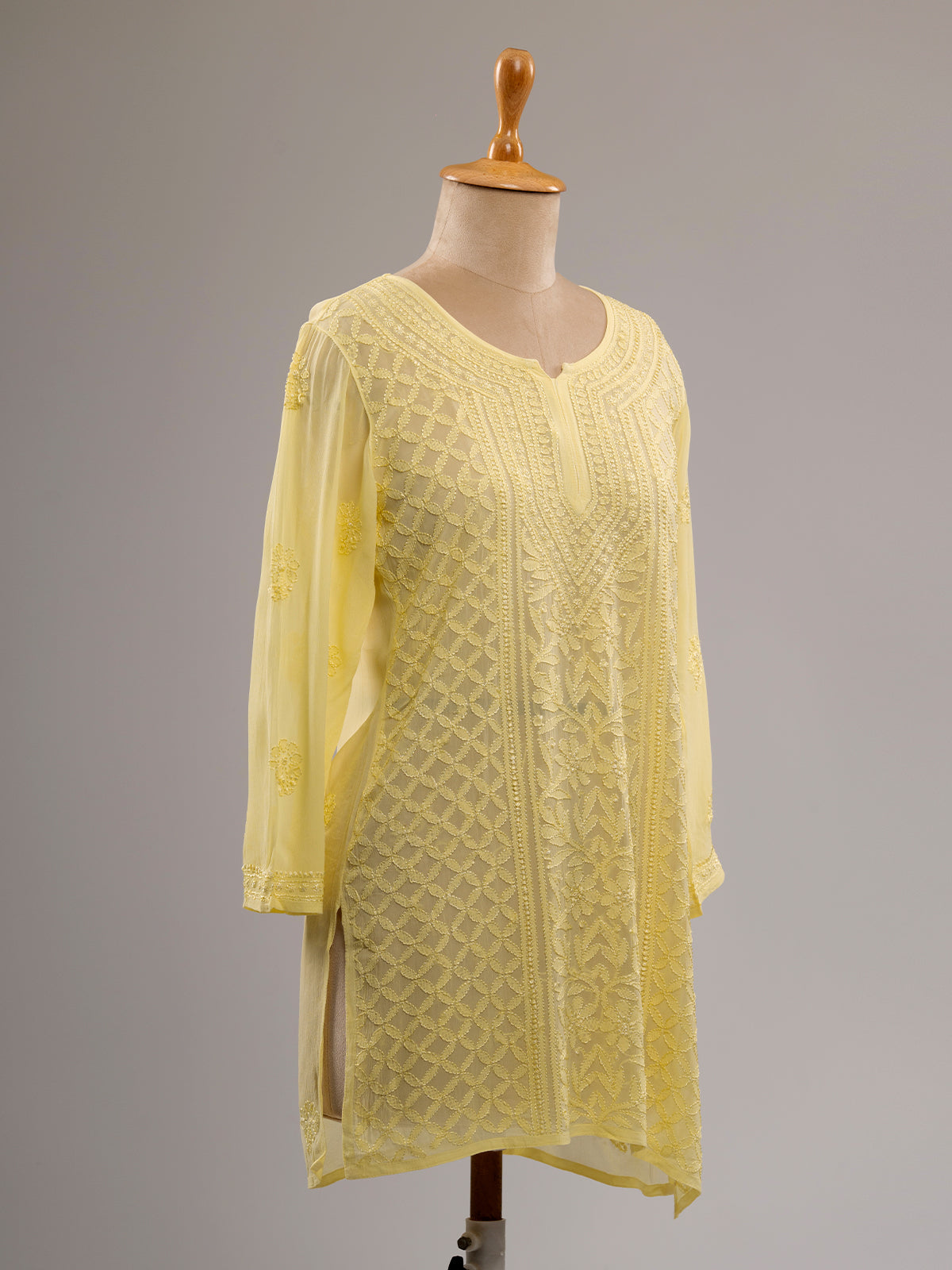 Chikankari Short Kurti
