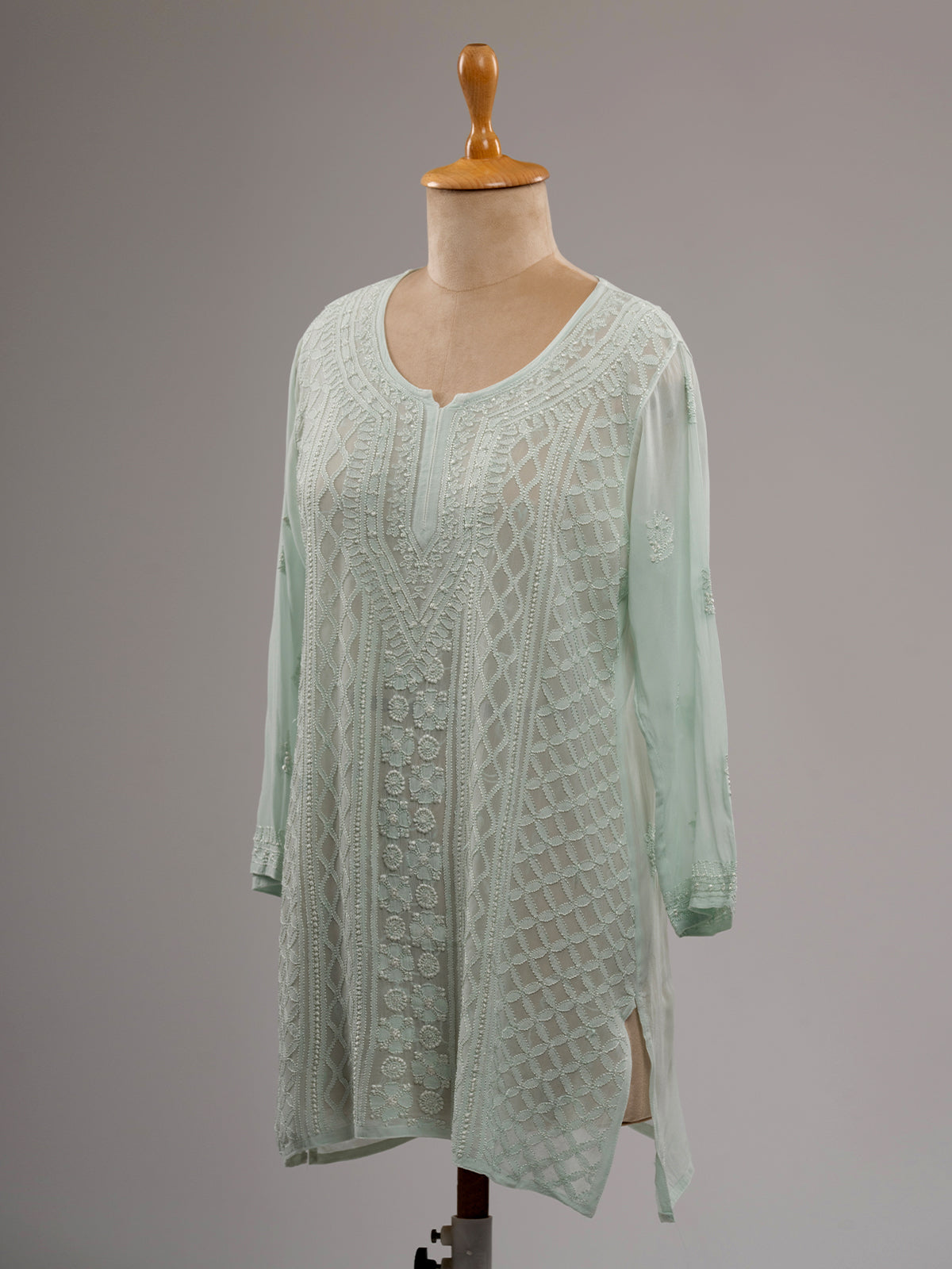 Chikankari Short Kurti