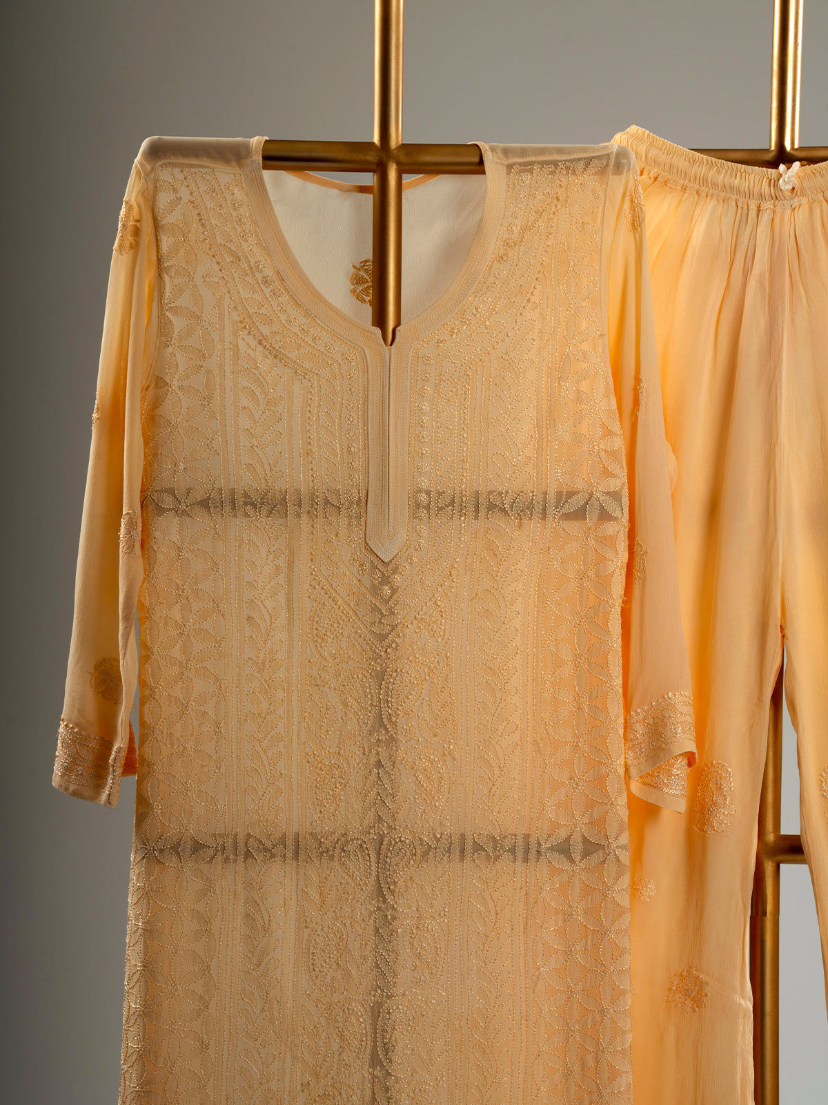 Jaal Embroidered Chikankari Set