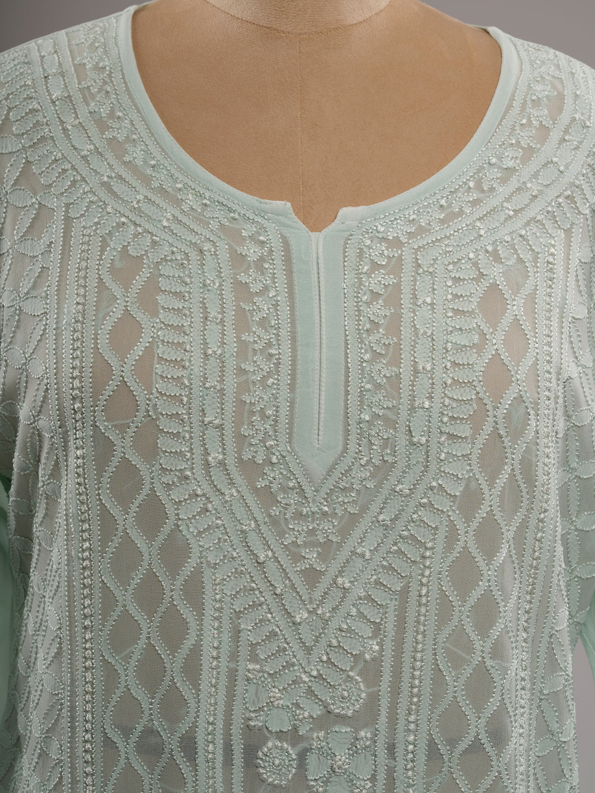 Chikankari Short Kurti