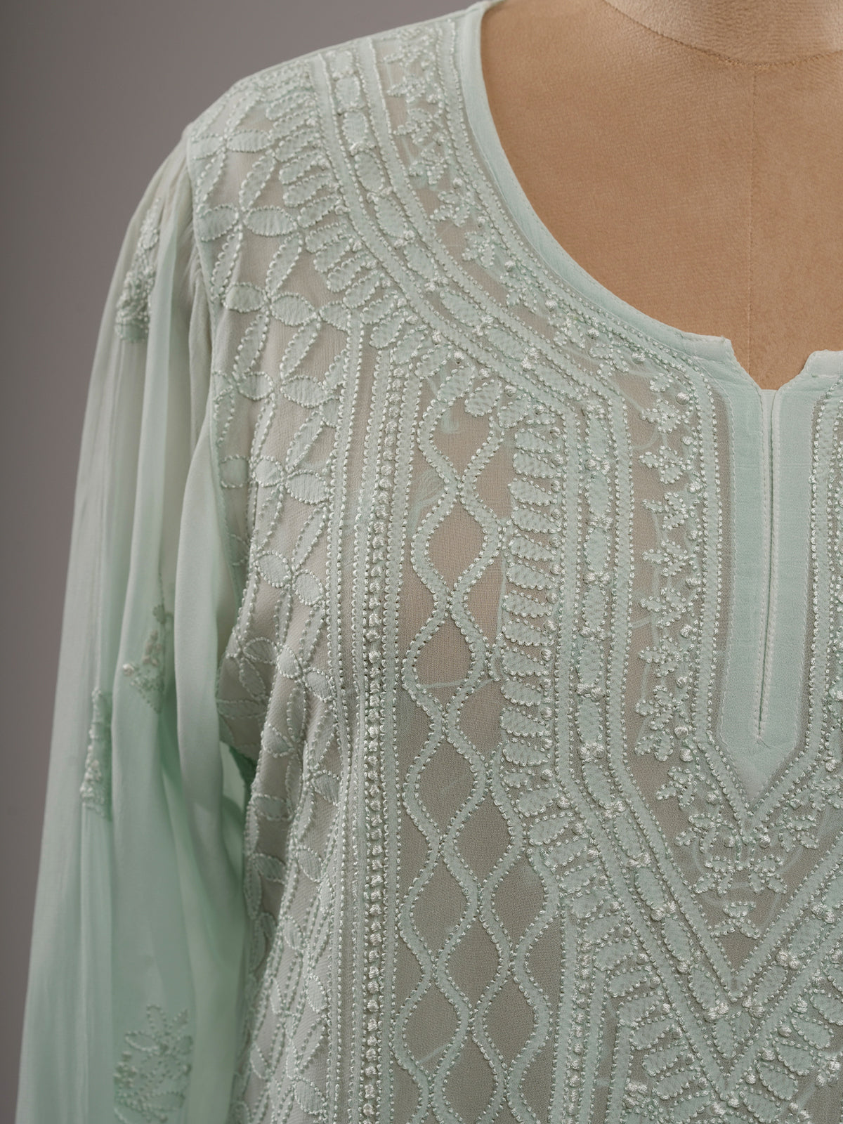 Chikankari Short Kurti