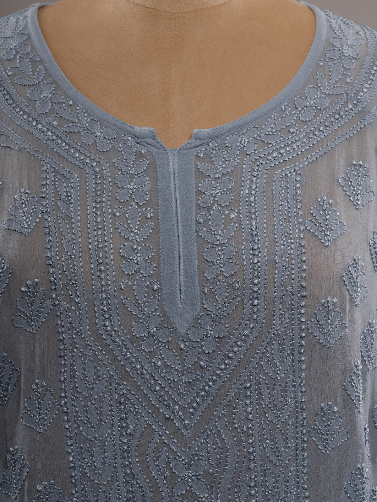 Chikankari Short Kurti