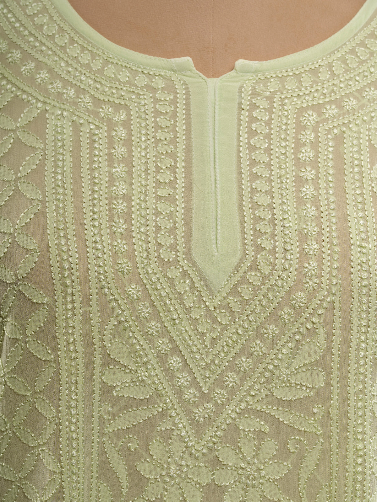 Chikankari Short Kurti