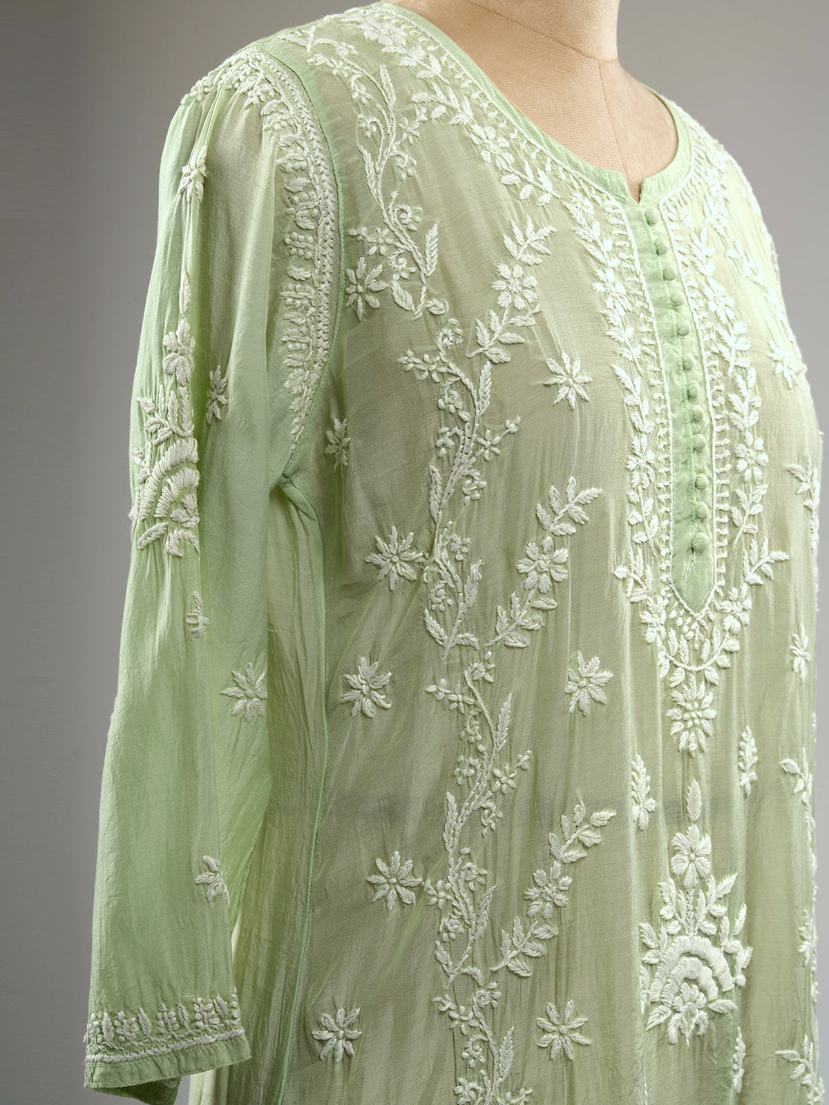Muslin Chikankari Kurti