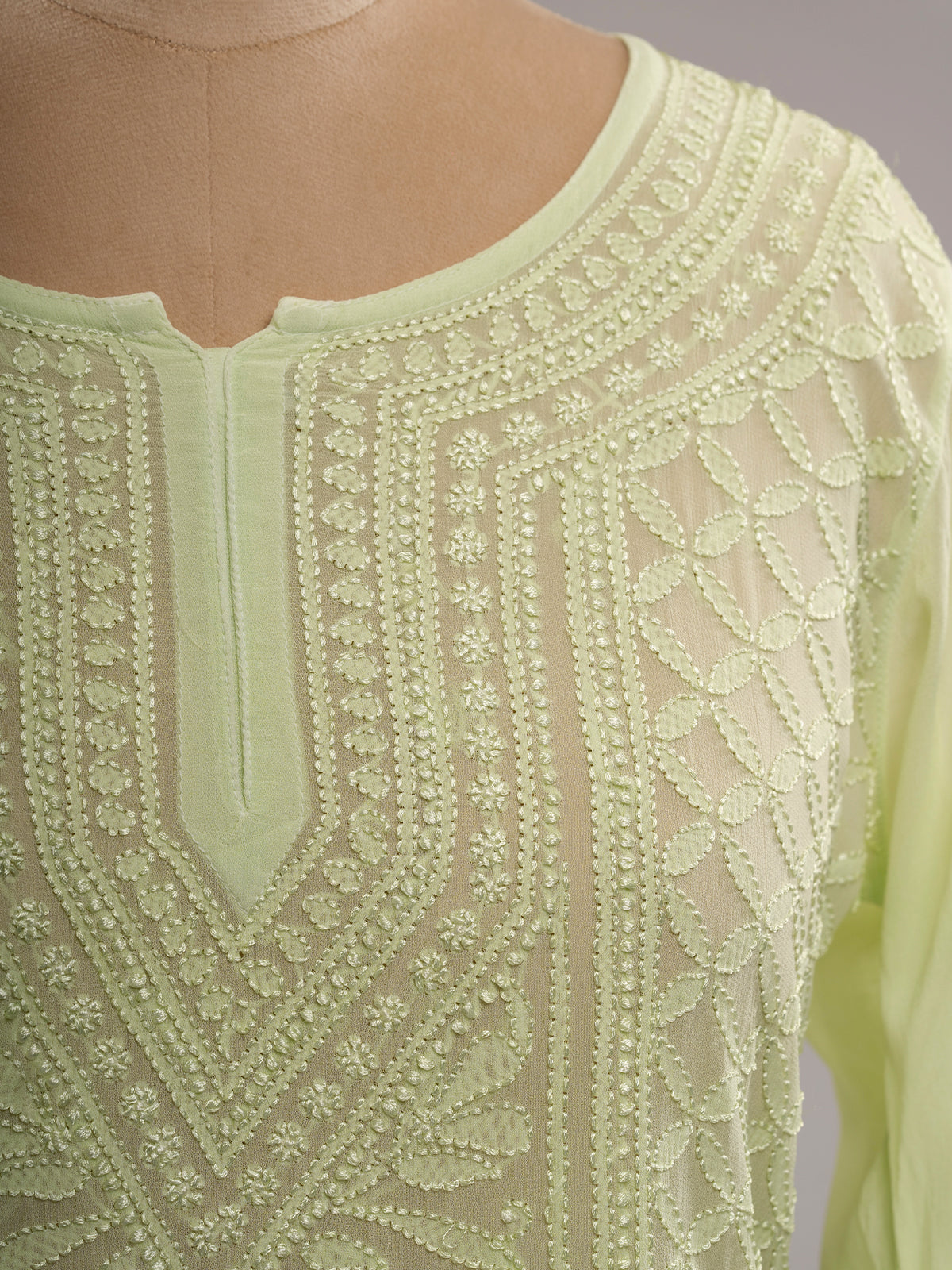 Chikankari Short Kurti