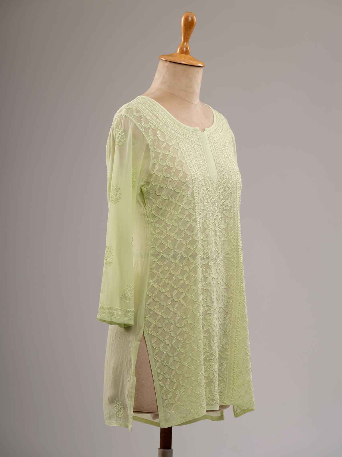 Chikankari Short Kurti