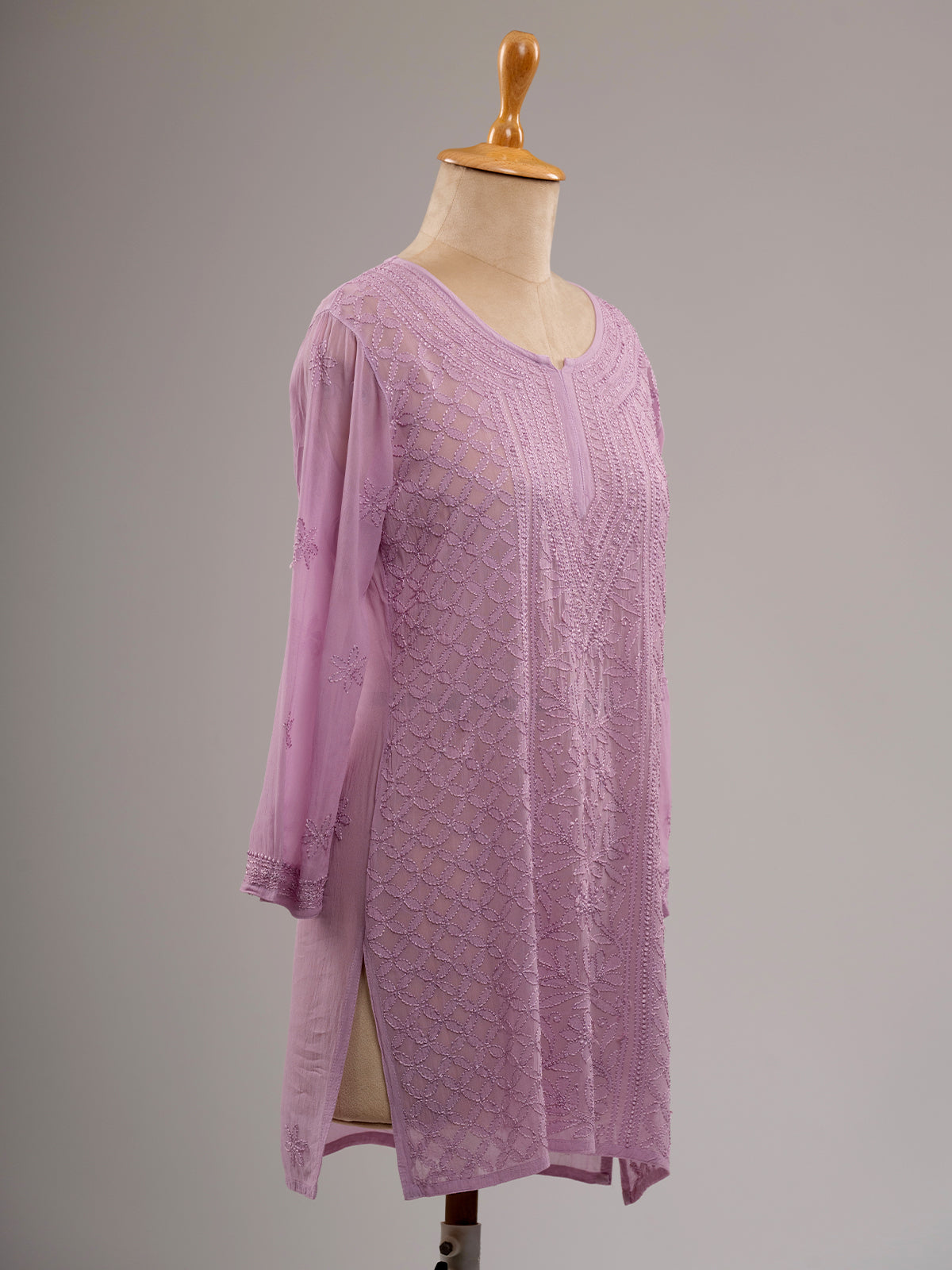 Chikankari Short Kurti