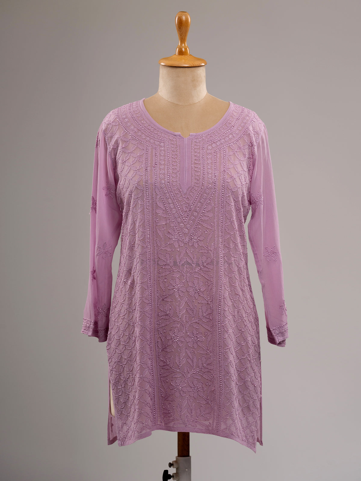 Chikankari Short Kurti
