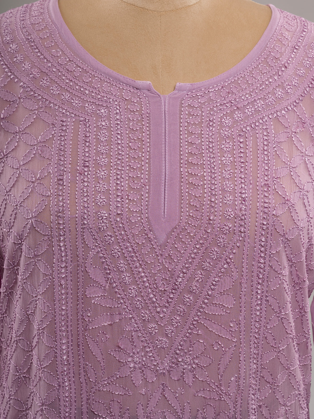 Chikankari Short Kurti