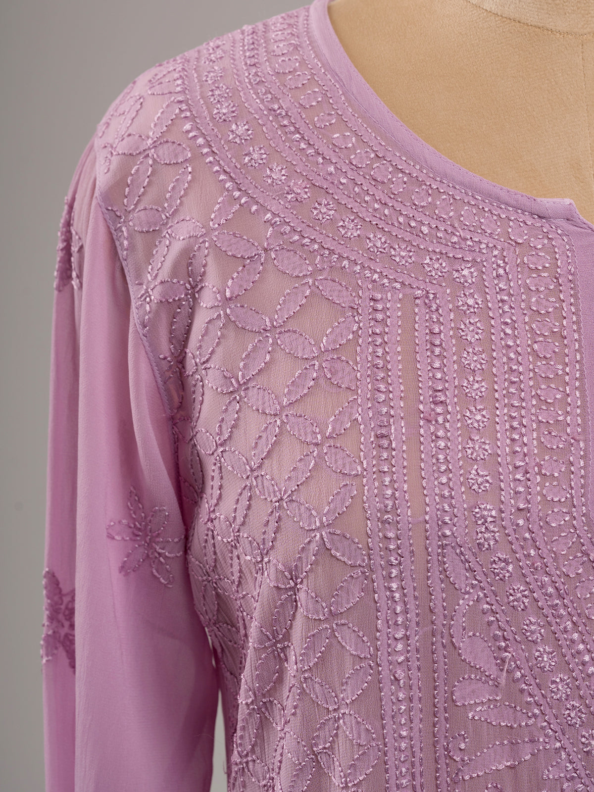 Chikankari Short Kurti