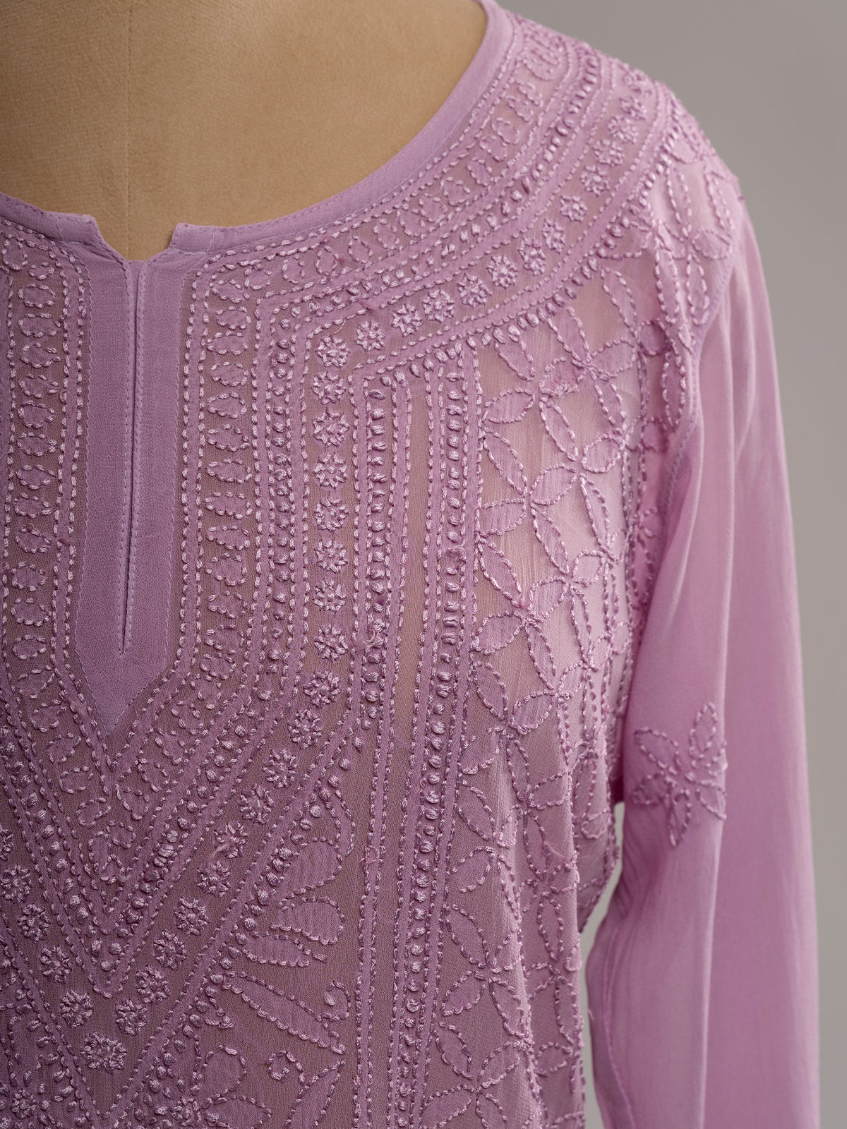 Chikankari Short Kurti