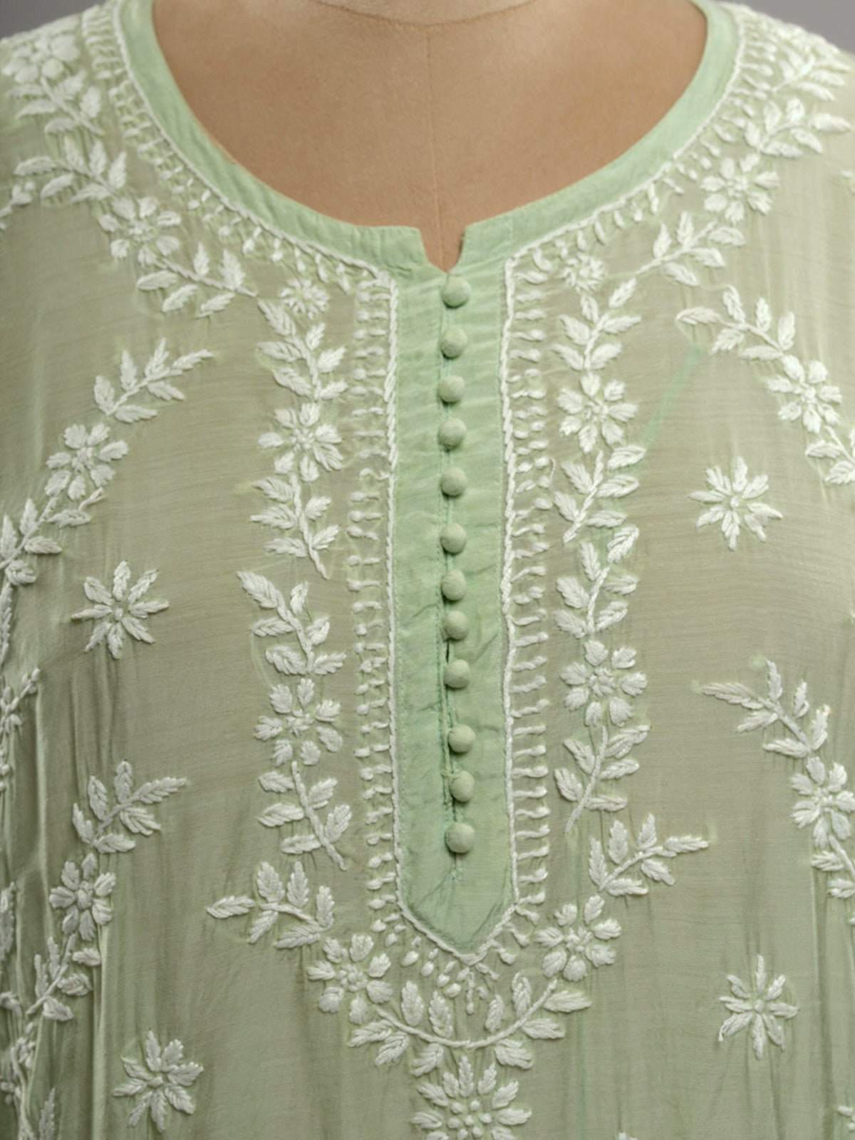 Muslin Chikankari Kurti