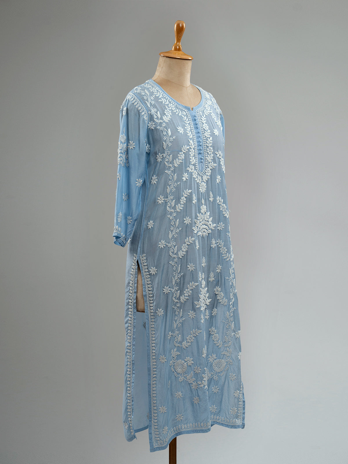 Muslin Chikankari Kurti
