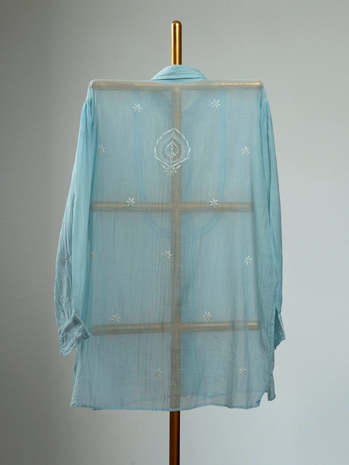 Mul Chanderi Chikankari Shirts