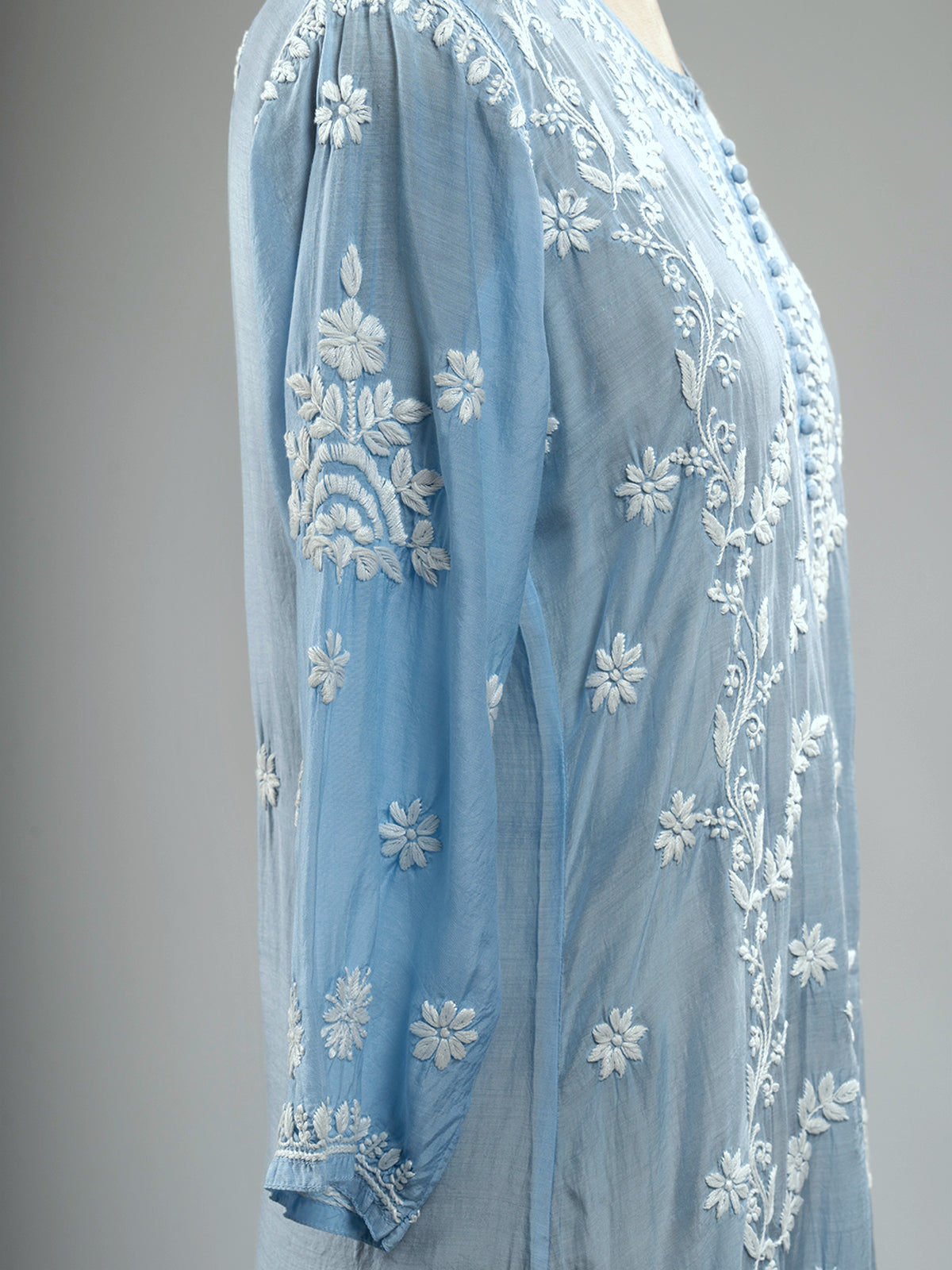 Muslin Chikankari Kurti