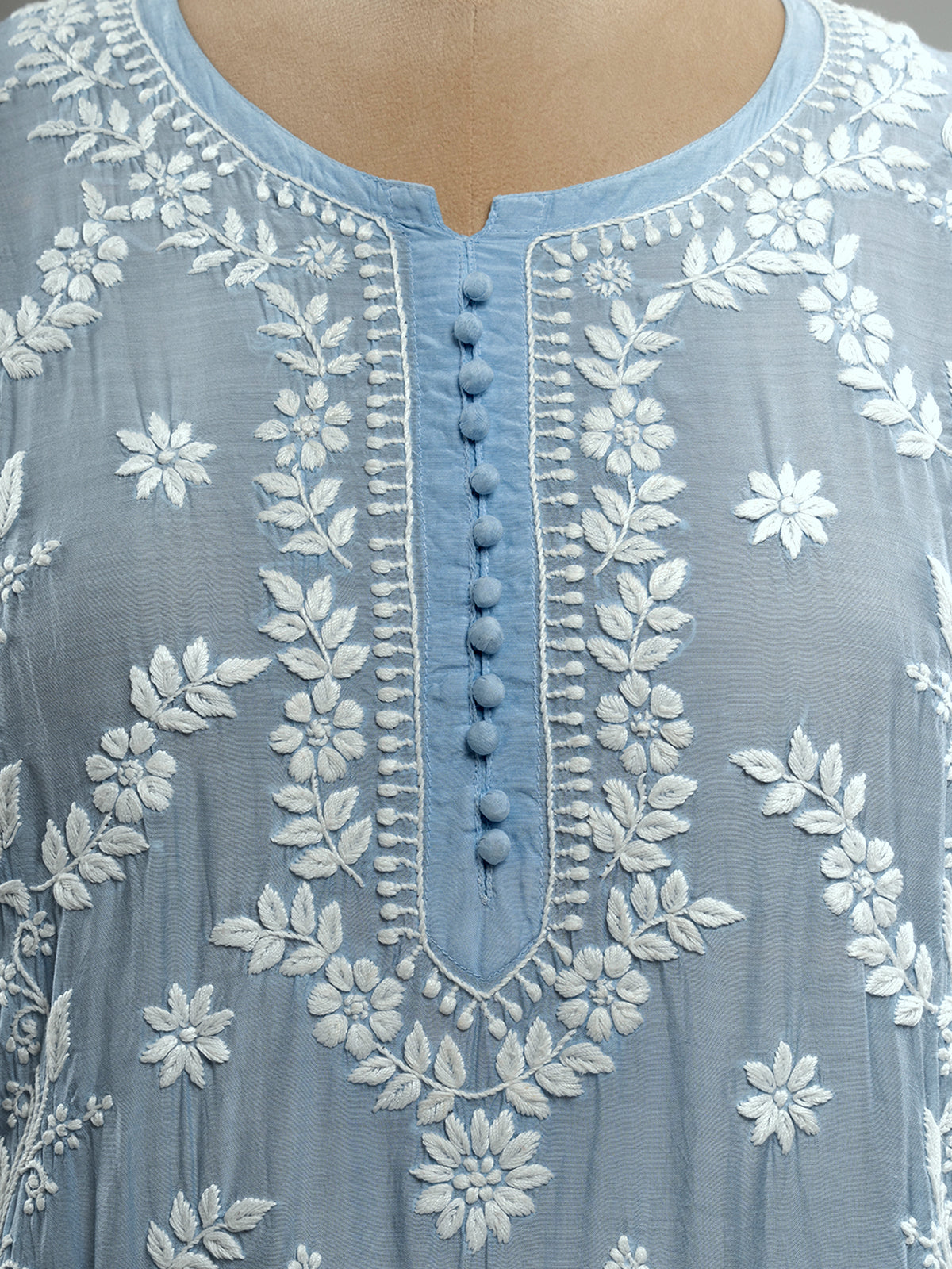 Muslin Chikankari Kurti