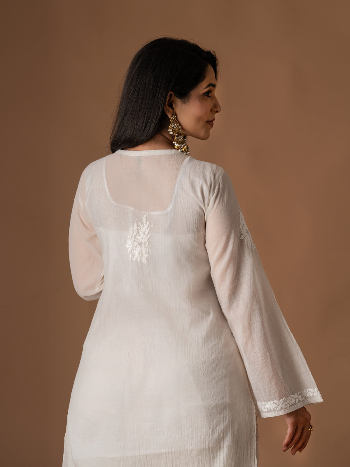 Chanderi Chikankari Set