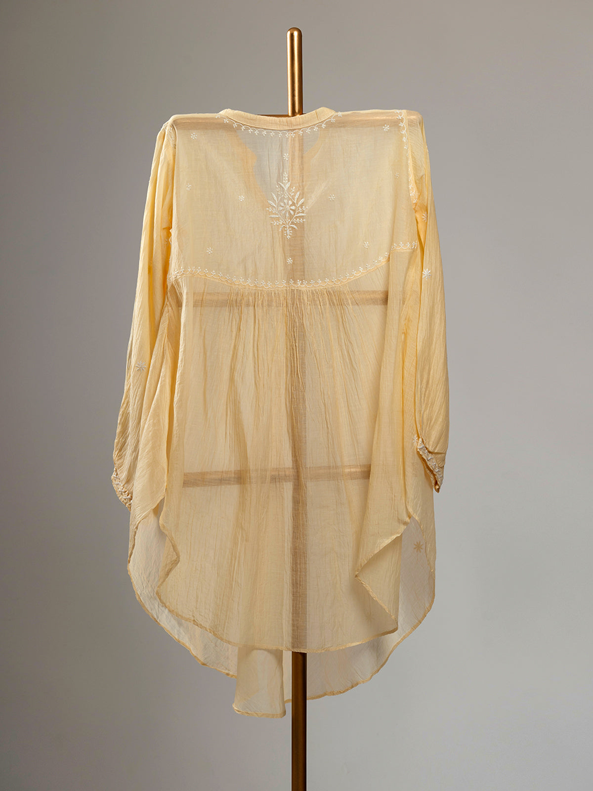 Asymmetric Chikankari Top
