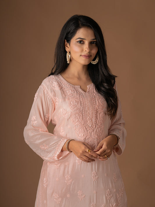 Muslin Chikankari Set