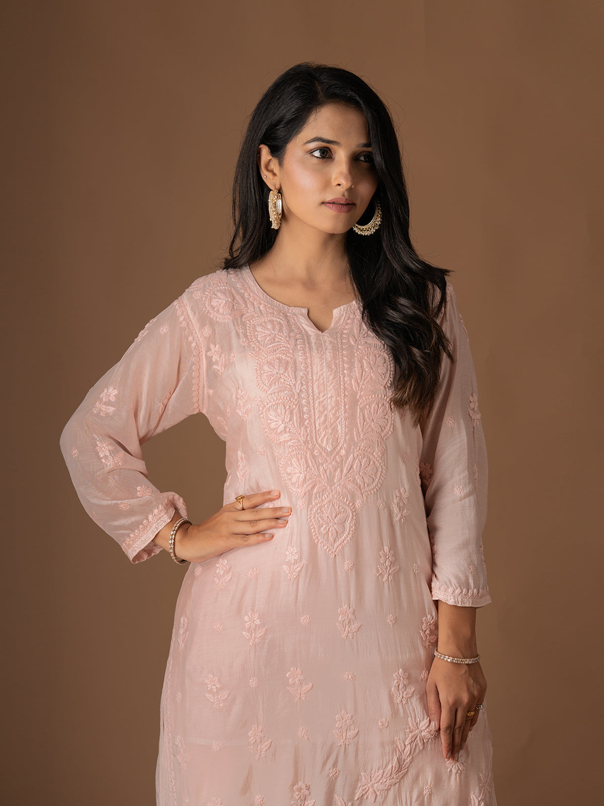 Muslin Chikankari Set