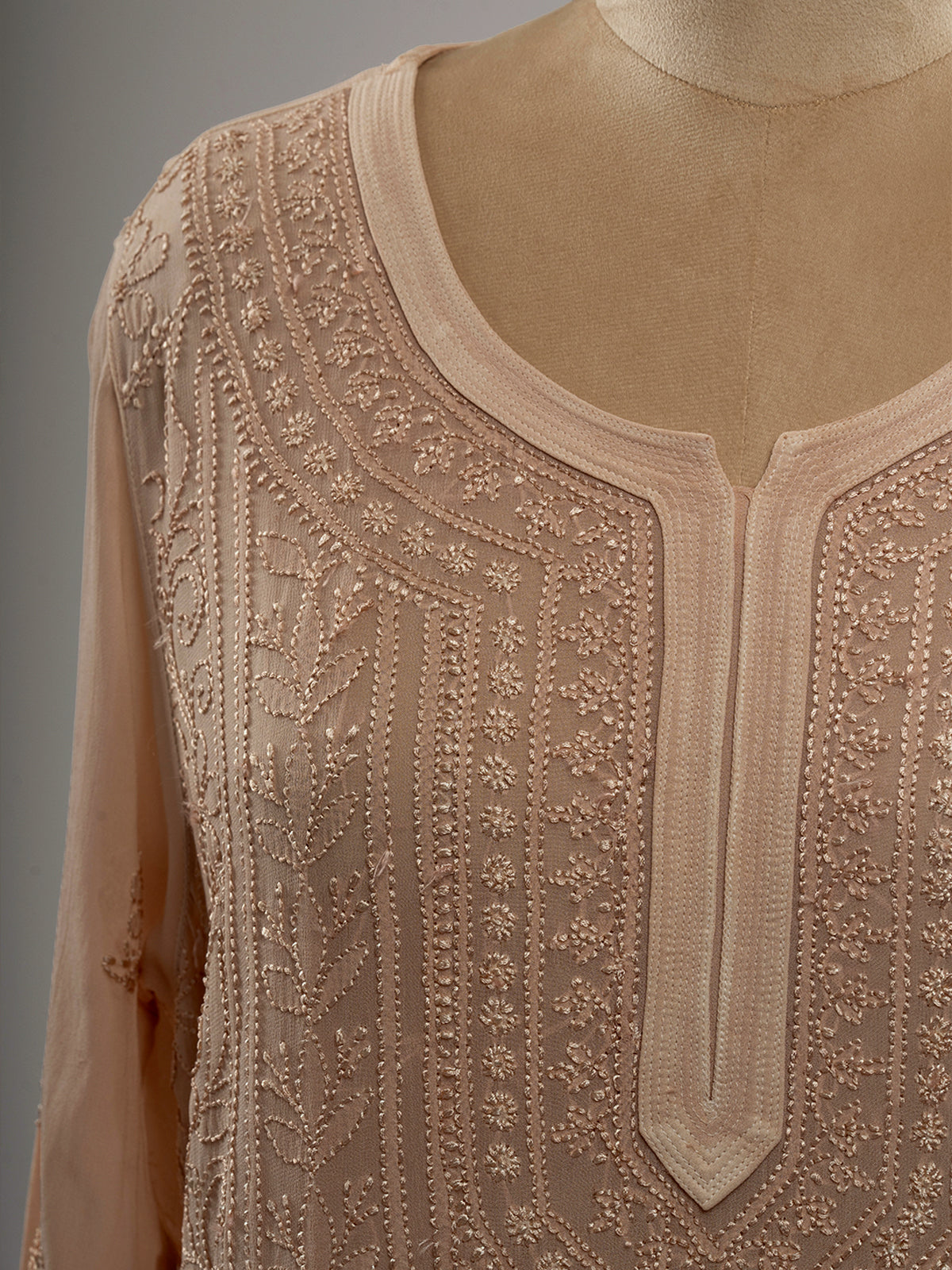 Ombre Chikankari Viscose Kurti