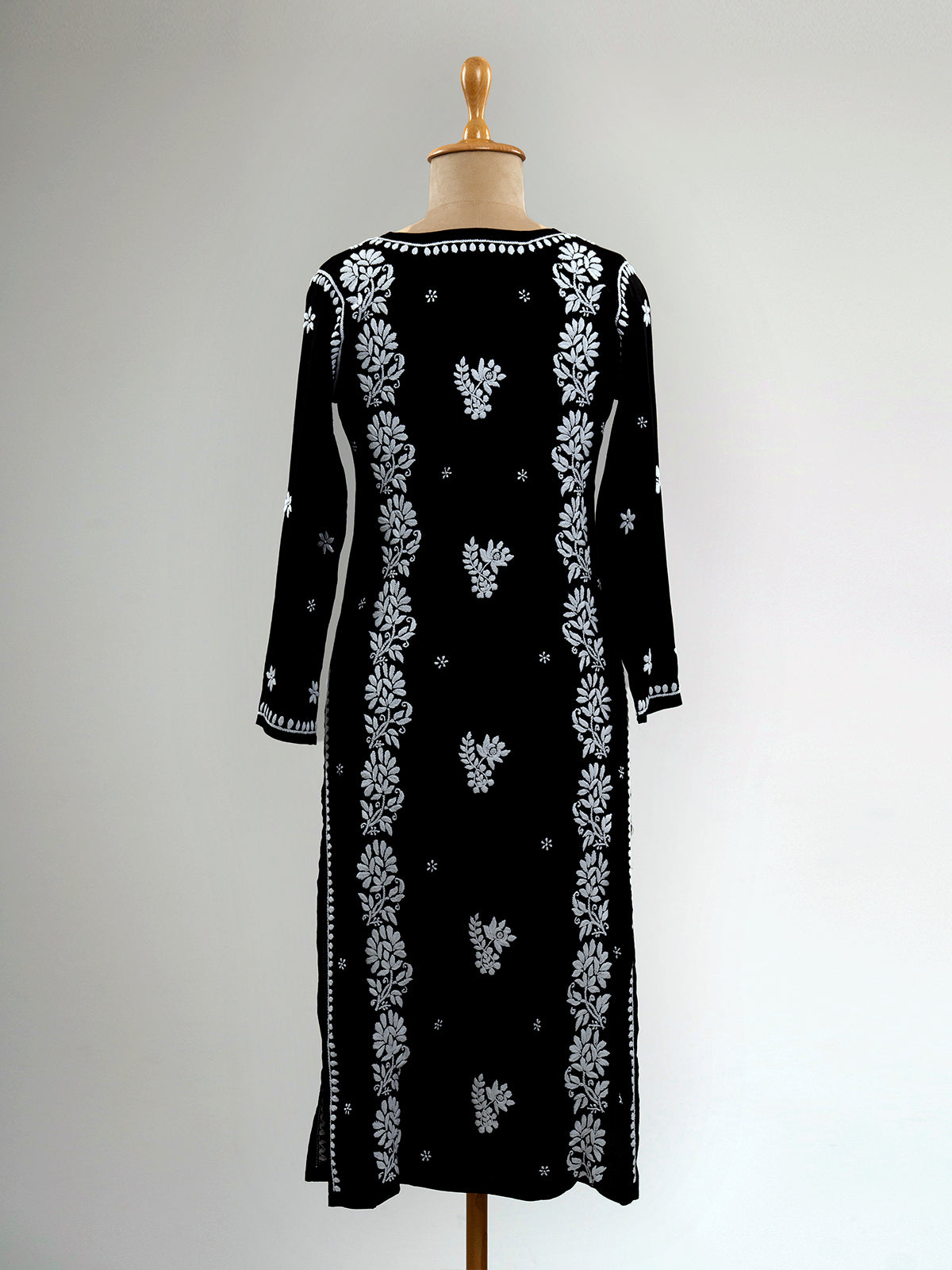 Black Chikankari Kurta