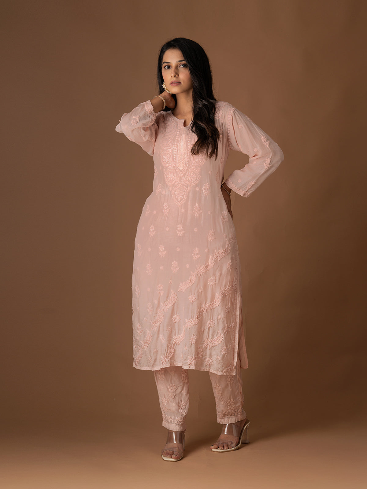 Muslin Chikankari Set