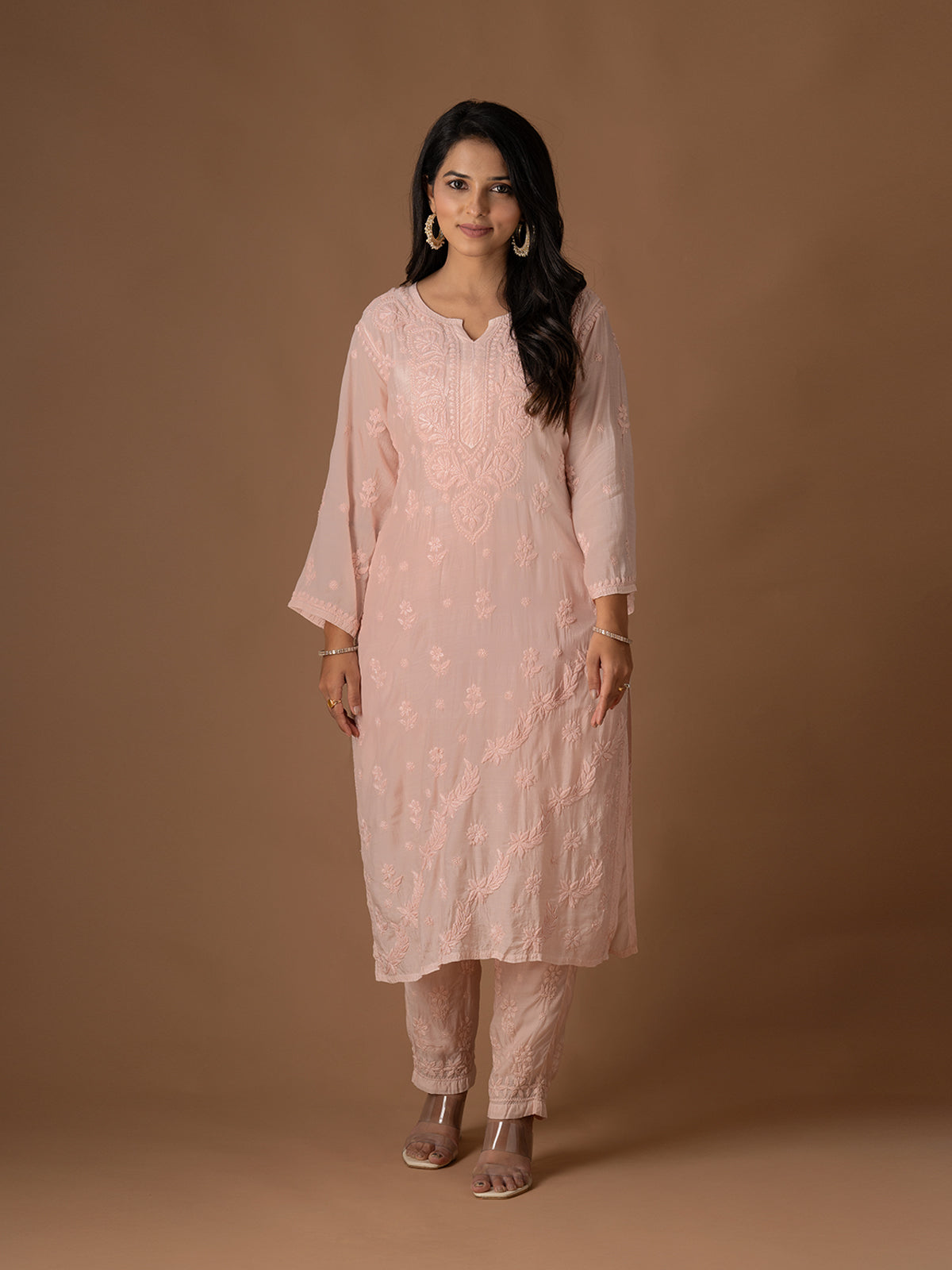 Muslin Chikankari Set