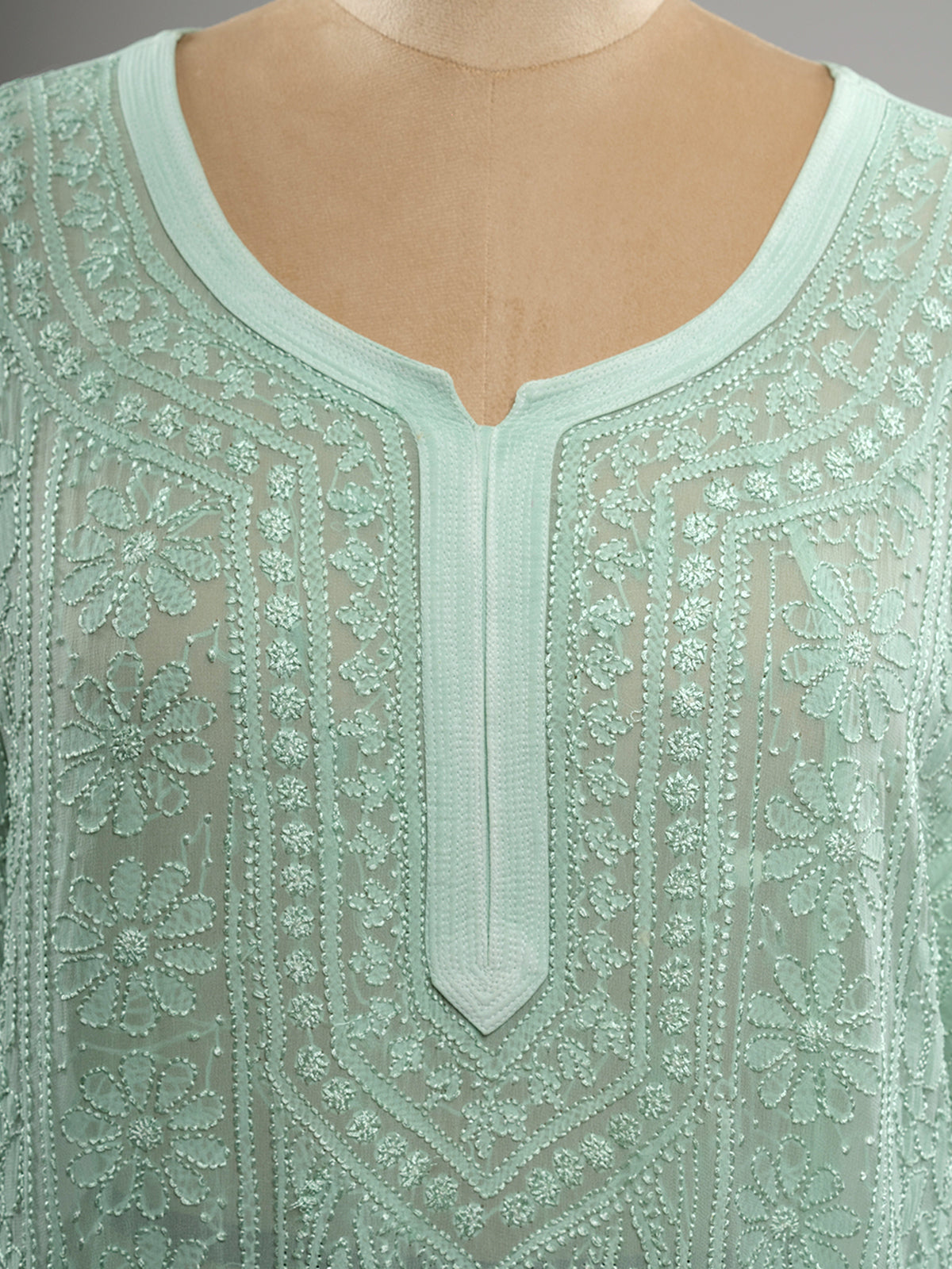 Ombre Chikankari Viscose Kurti