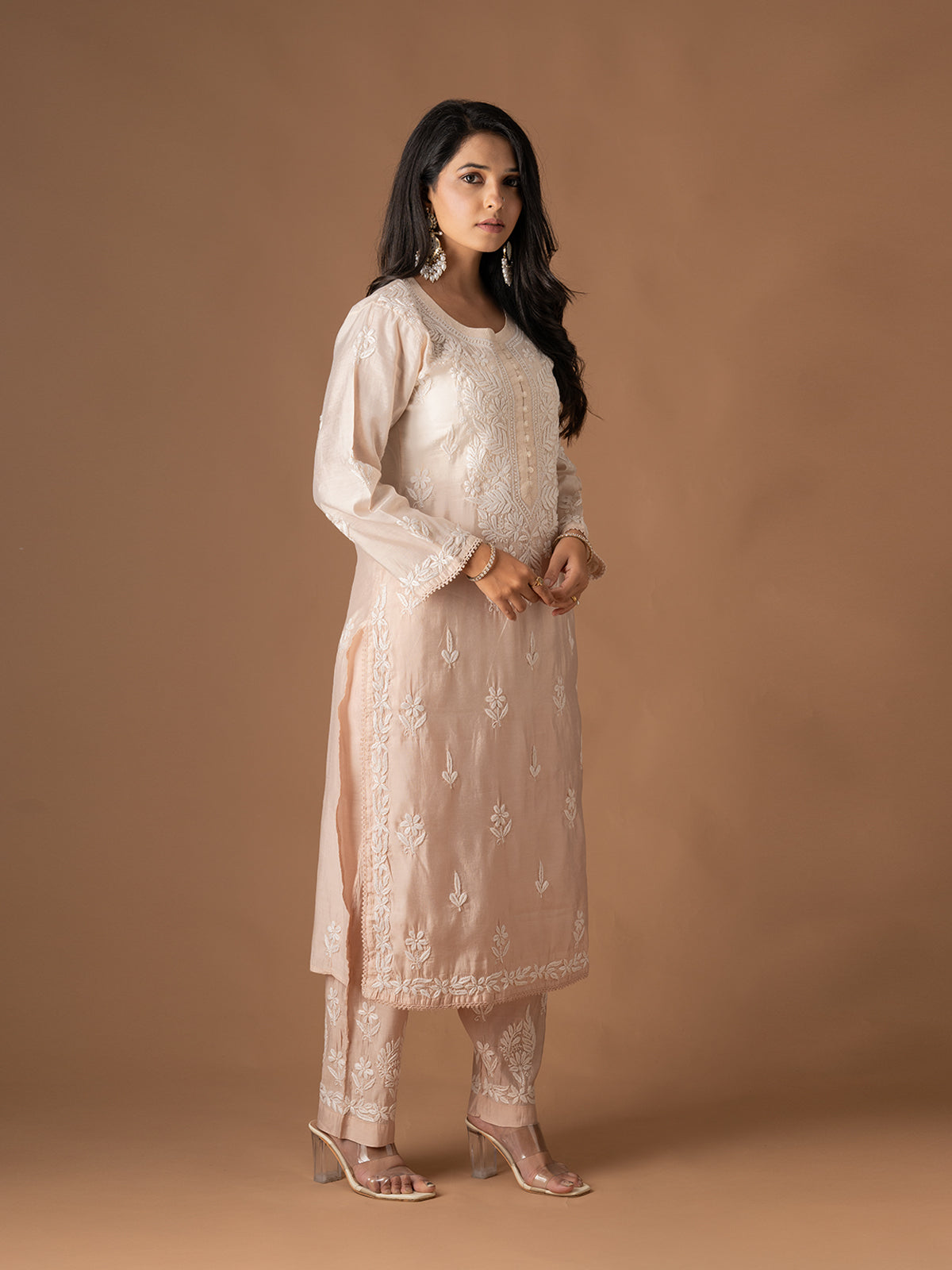Heavy Motifs Chikankari 2-Piece Set
